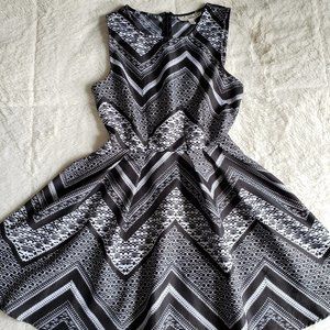 Black Geometric Dress - size medium